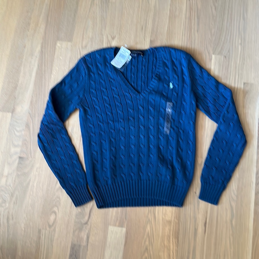 Ralph Lauren sport women’s cableknit sweater
